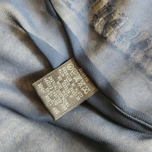 Lafayette 148 Tweed Blazer Women's 12 Metallic Shimmer Navy Blue Silver Career - Picture 9 of 16